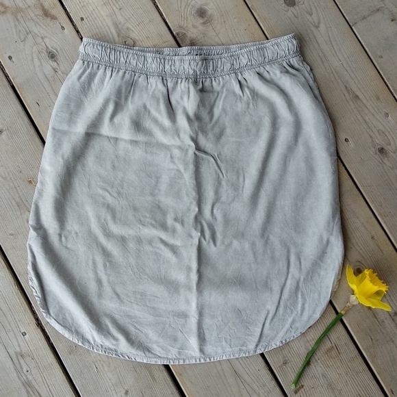 Bella Dahl Tencel High-Low Mini Skirt - Picture 15 of 15